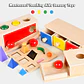 Object Permanence Coin Box Wooden Fine Motor Learning Toy for Toddlers - Thumbnail 2