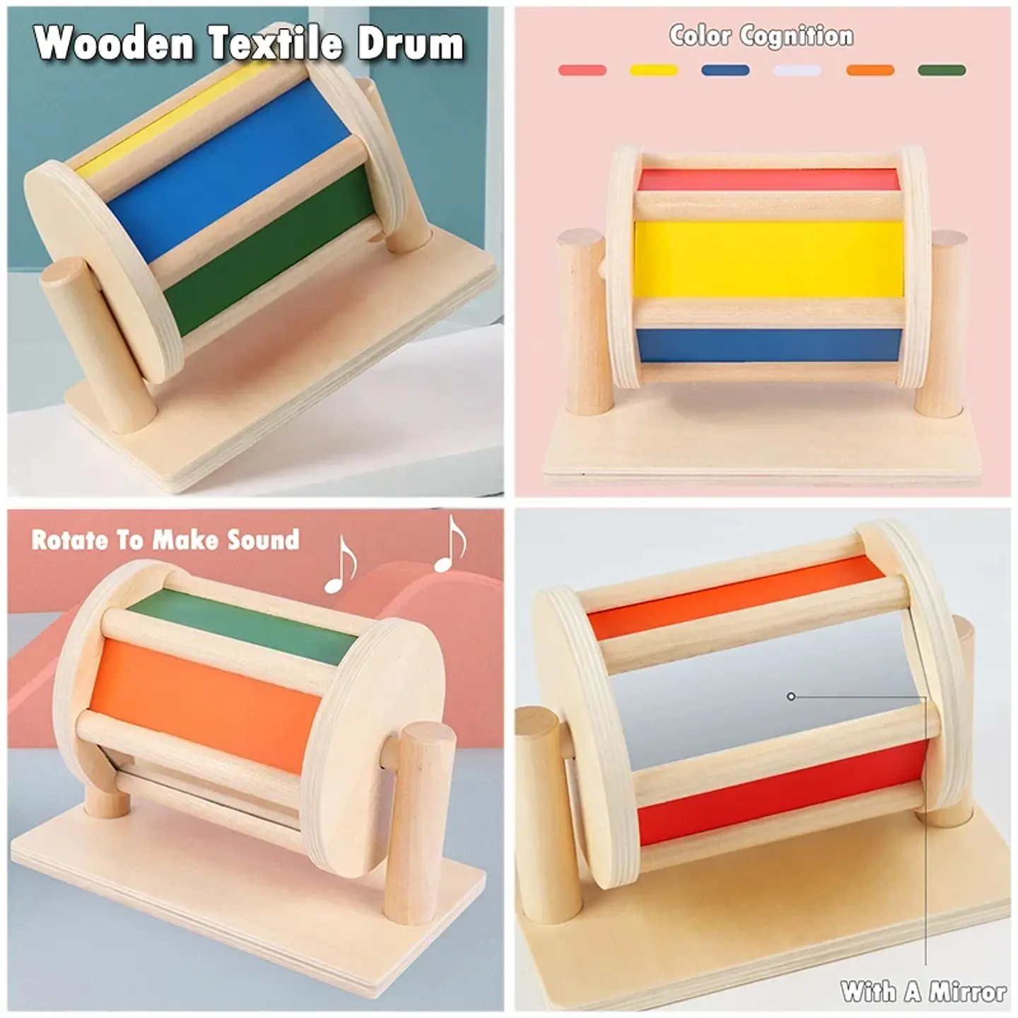 Object Permanence Coin Box Wooden Fine Motor Learning Toy for Toddlers 6