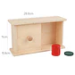 Object Permanence Coin Box Wooden Fine Motor Learning Toy for Toddlers - Thumbnail 8