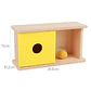 Object Permanence Coin Box Wooden Fine Motor Learning Toy for Toddlers - Thumbnail 9