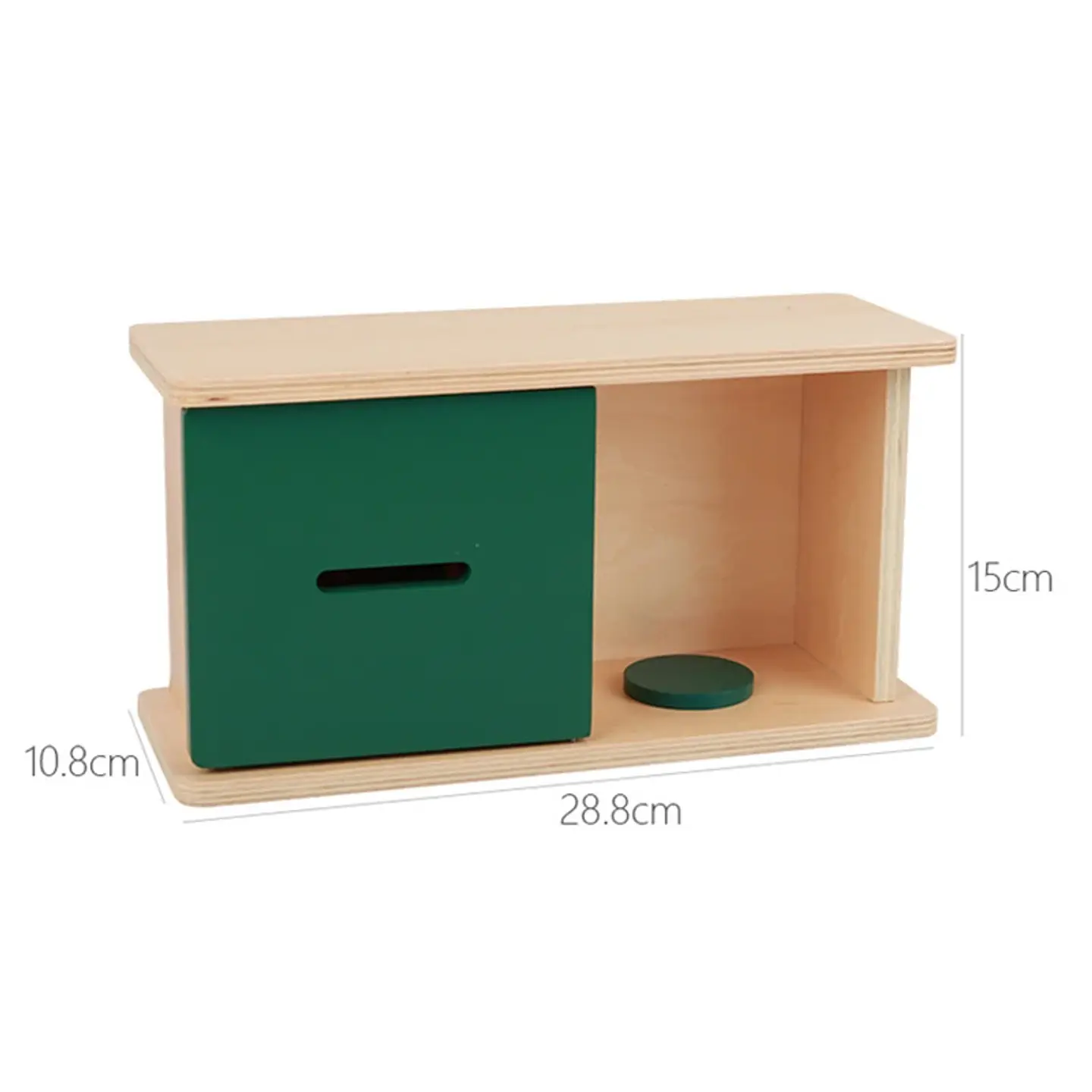 Object Permanence Coin Box Wooden Fine Motor Learning Toy for Toddlers 10
