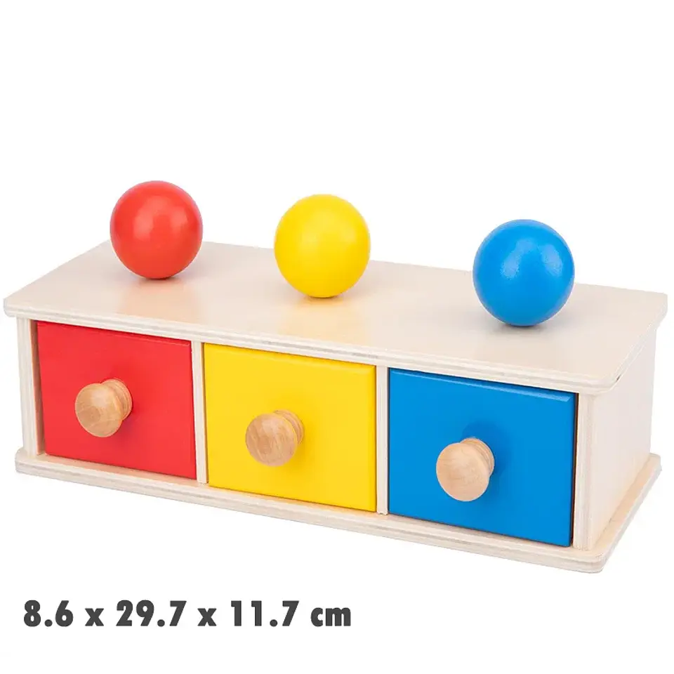 Object Permanence Coin Box Wooden Fine Motor Learning Toy for Toddlers 21