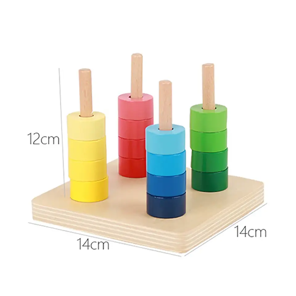 Object Permanence Coin Box Wooden Fine Motor Learning Toy for Toddlers 24