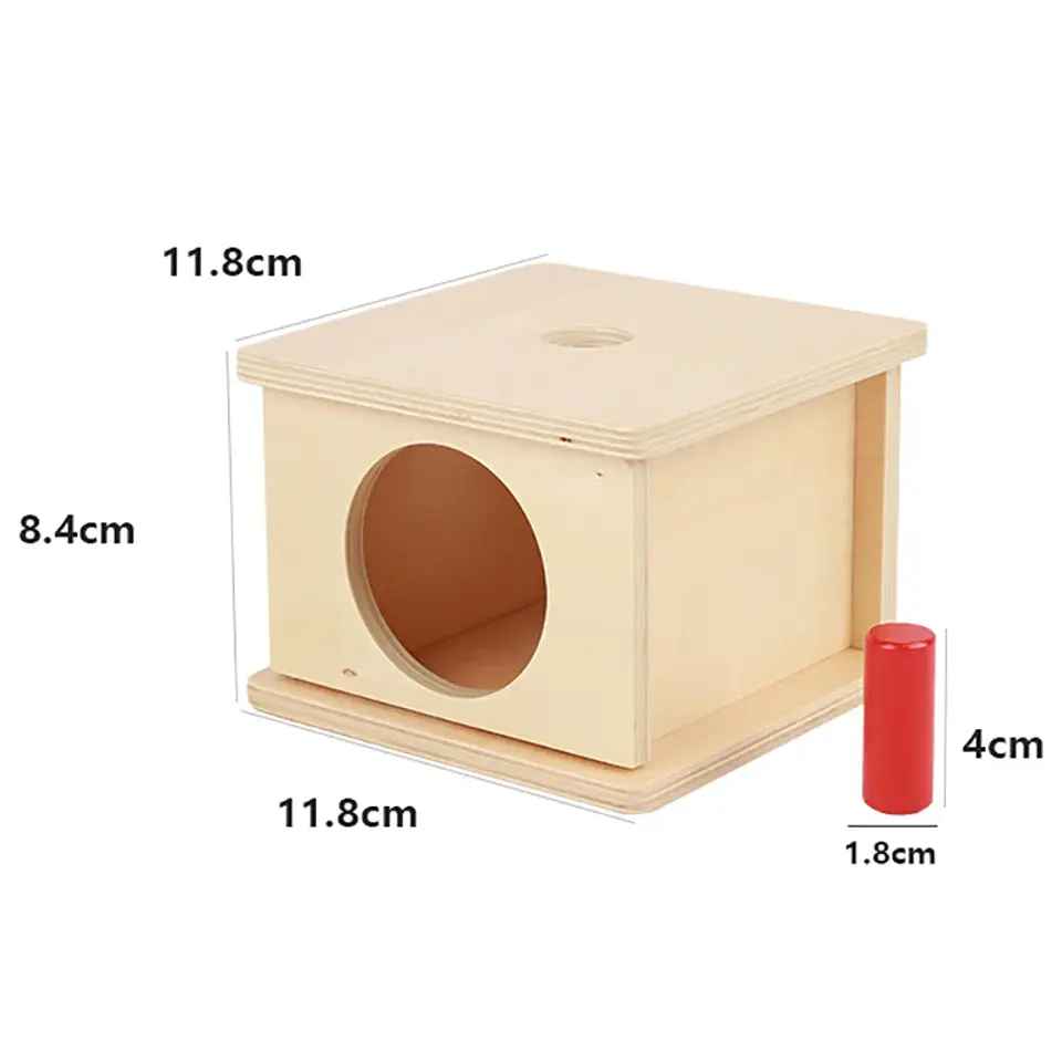 Object Permanence Coin Box Wooden Fine Motor Learning Toy for Toddlers 26