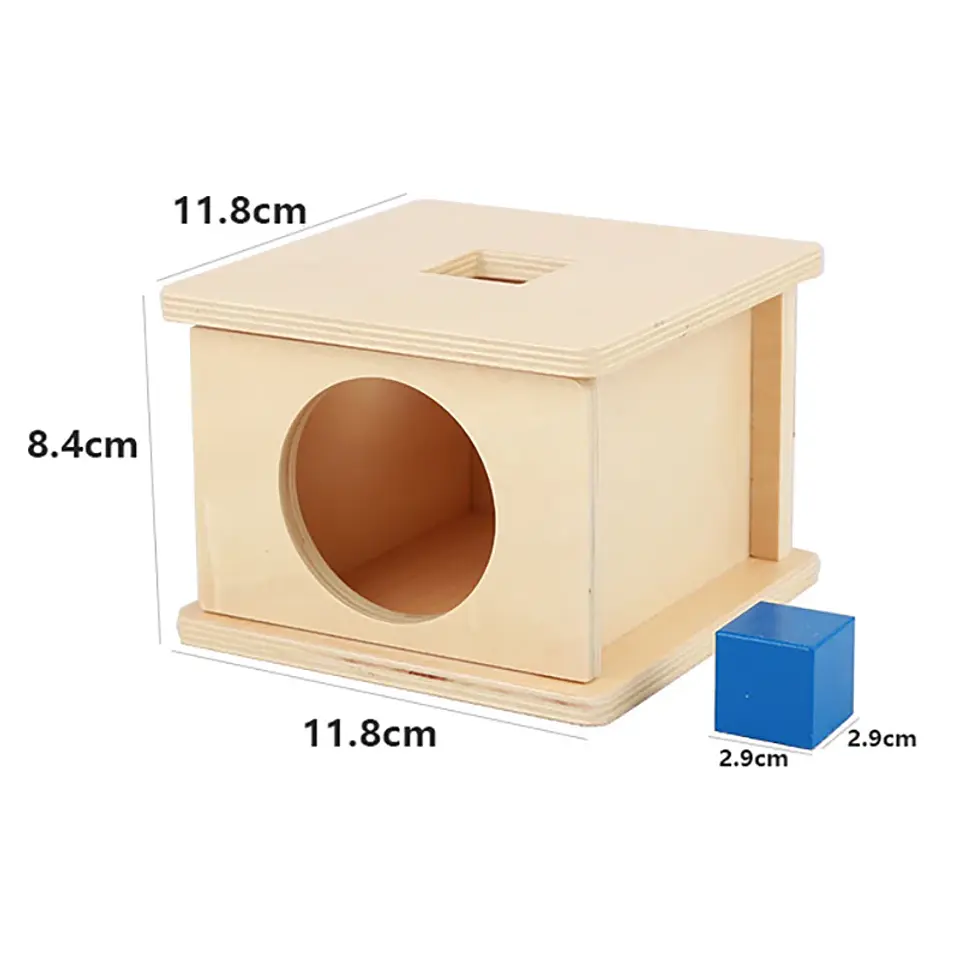 Object Permanence Coin Box Wooden Fine Motor Learning Toy for Toddlers 27