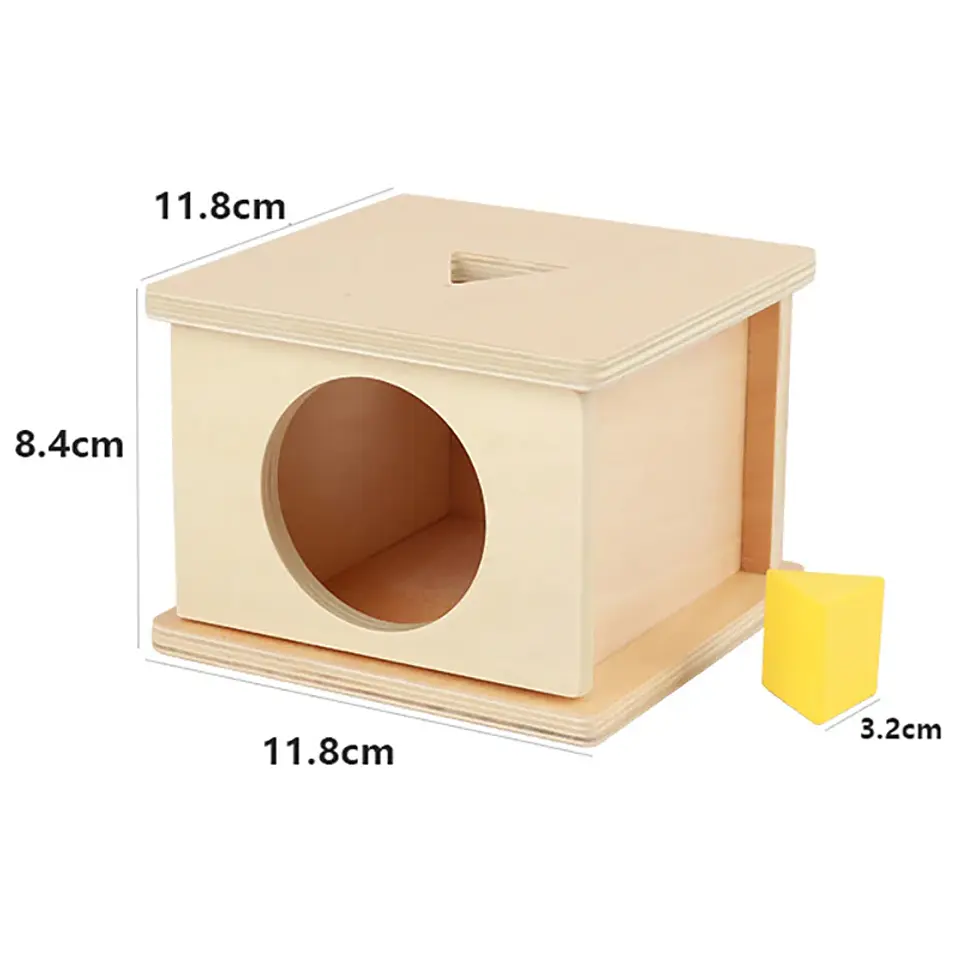 Object Permanence Coin Box Wooden Fine Motor Learning Toy for Toddlers 28