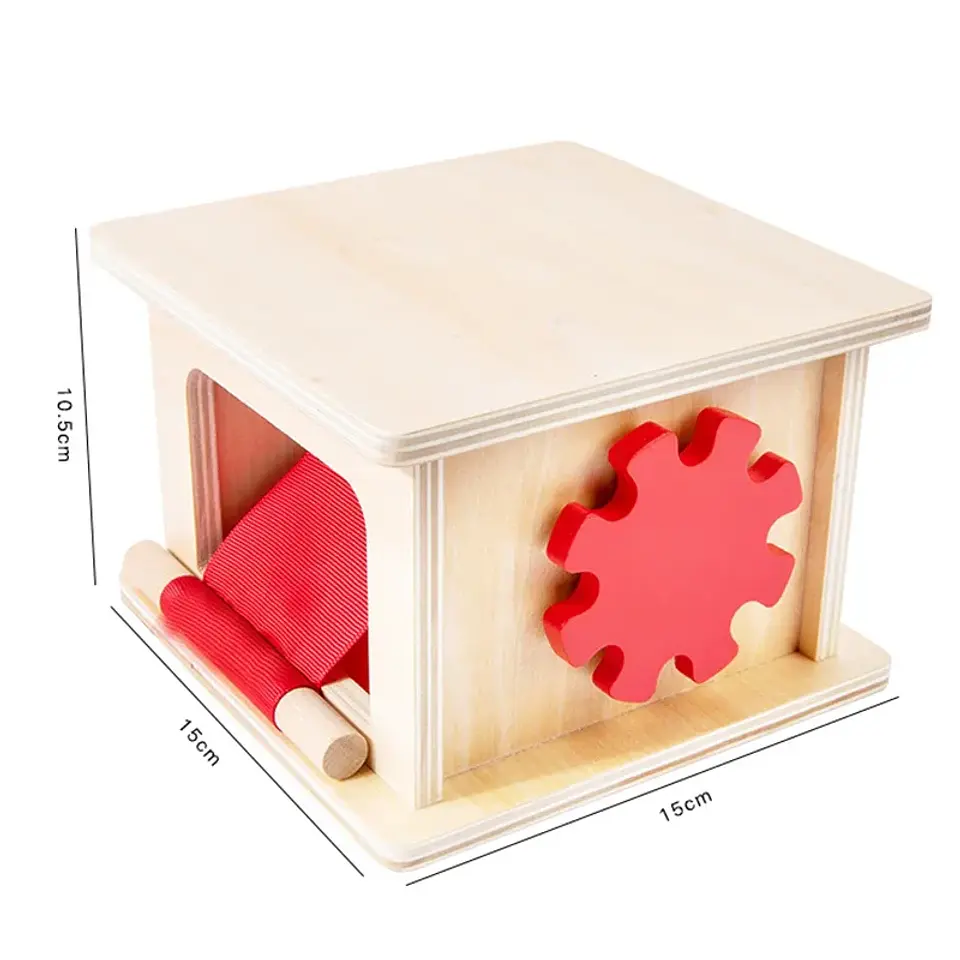 Object Permanence Coin Box Wooden Fine Motor Learning Toy for Toddlers 32
