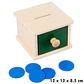 Object Permanence Coin Box Wooden Fine Motor Learning Toy for Toddlers - Thumbnail 34