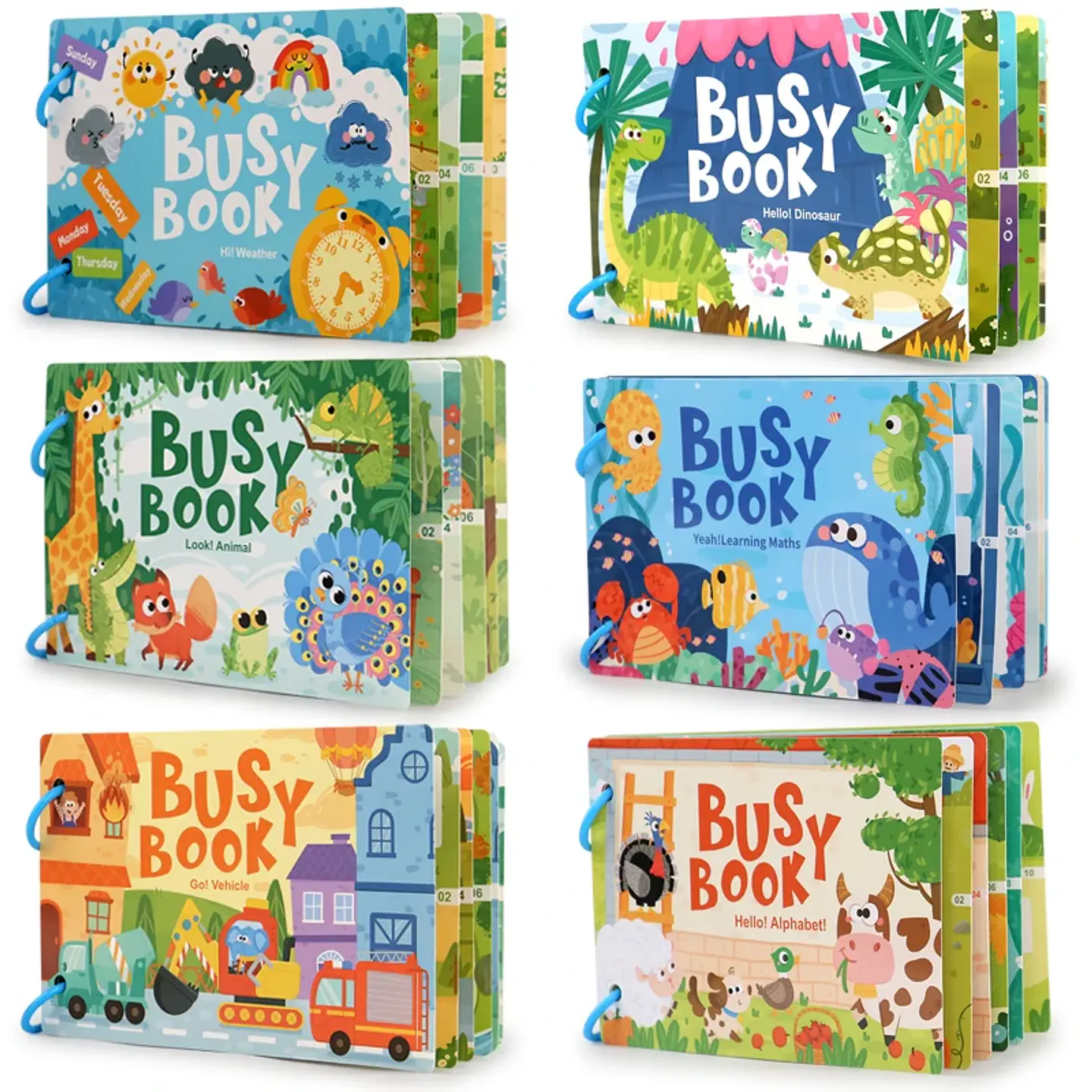 Toddler Quiet Book Interactive Matching Learning Activity Book 1