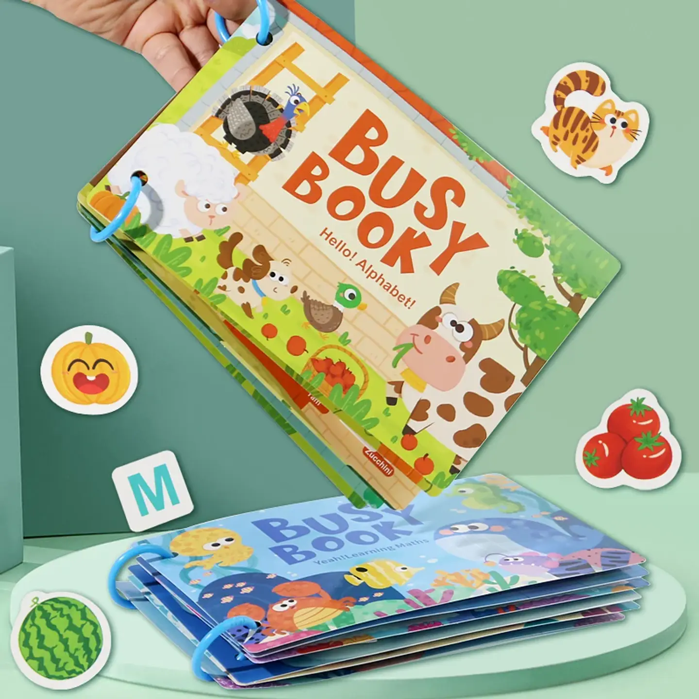 Toddler Quiet Book Interactive Matching Learning Activity Book 3