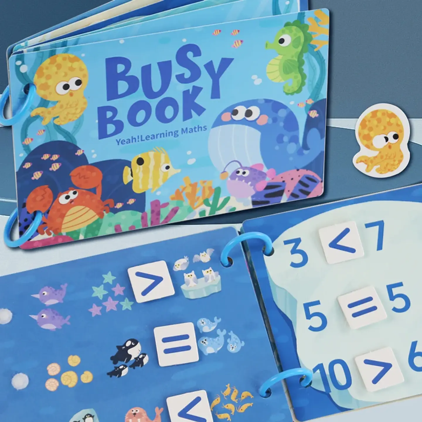 Toddler Quiet Book Interactive Matching Learning Activity Book 4