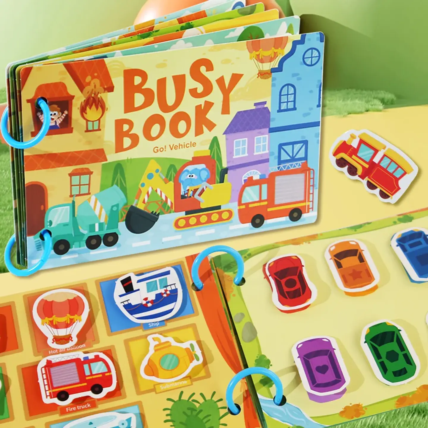 Toddler Quiet Book Interactive Matching Learning Activity Book 5