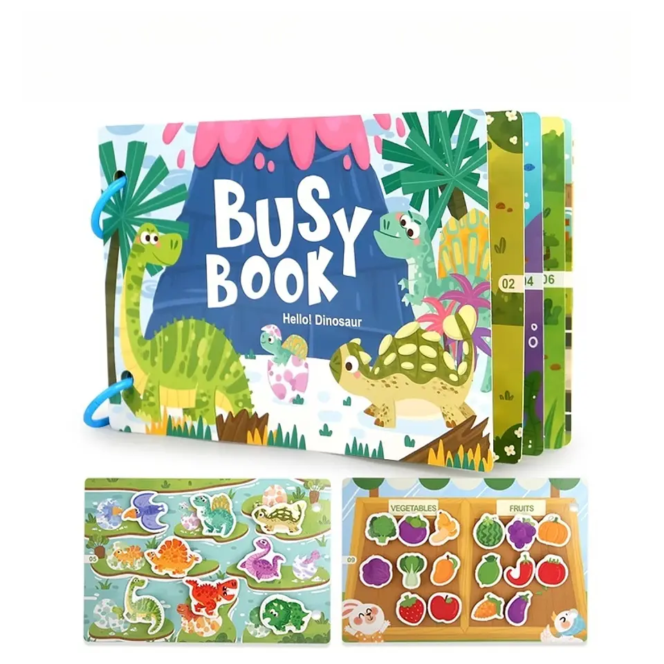 Toddler Quiet Book Interactive Matching Learning Activity Book 8