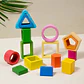 Wooden Shape Sorting Board Geometric Color Matching Toy for Toddlers - Thumbnail 3