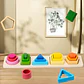 Wooden Shape Sorting Board Geometric Color Matching Toy for Toddlers - Thumbnail 8
