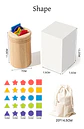 Wooden Color Sorting Puzzle Fine Motor Learning Toy for Toddlers - Thumbnail 12
