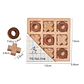Wooden Tic Tac Toe Game Educational Strategy Board for Kids - Thumbnail 6