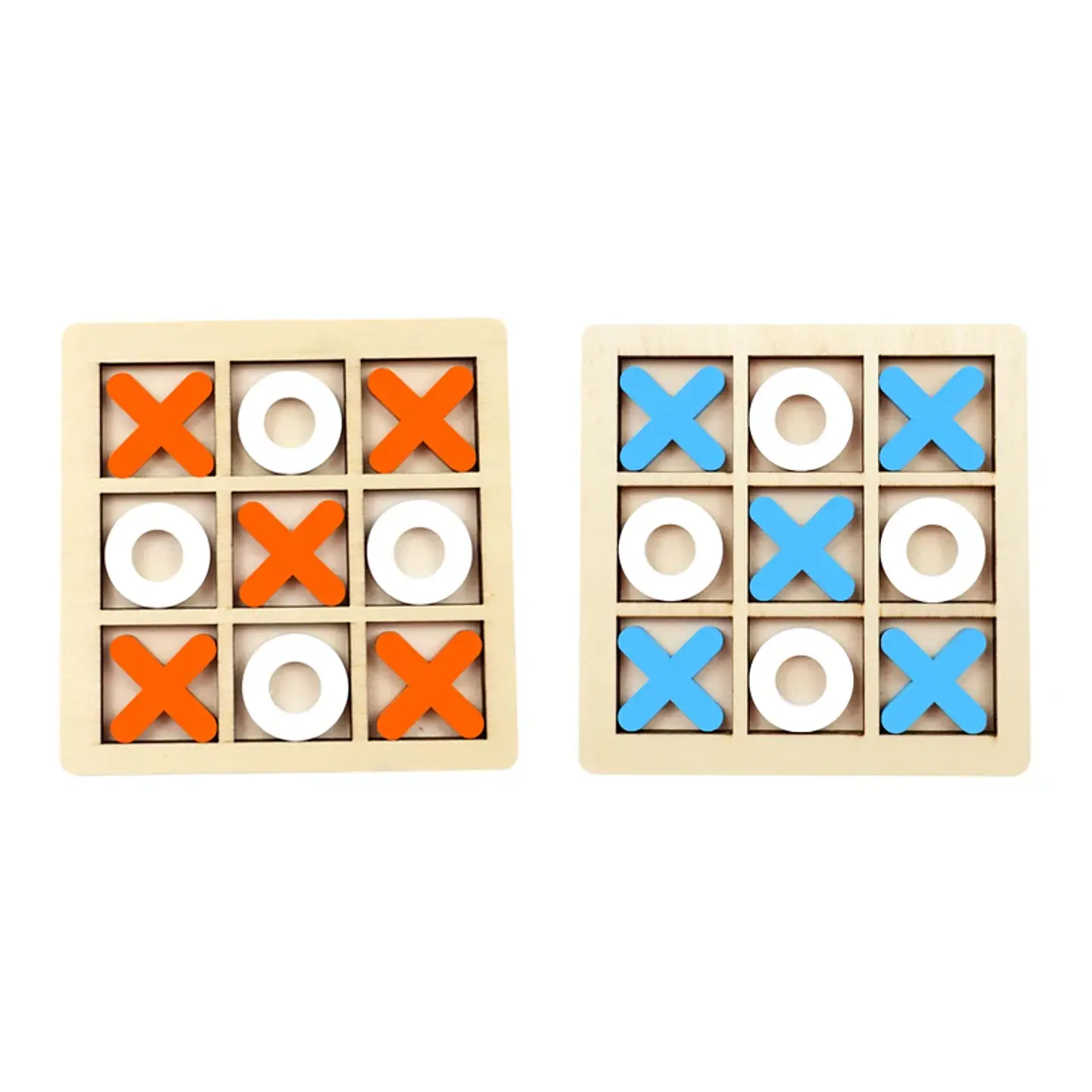 Wooden Tic Tac Toe Game Educational Strategy Board for Kids 7