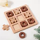 Wooden Tic Tac Toe Game Educational Strategy Board for Kids - Thumbnail 15