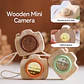 Wooden Toy Camera Montessori Pretend Play Toy for Toddlers - Thumbnail 3