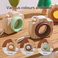Wooden Toy Camera Montessori Pretend Play Toy for Toddlers - Thumbnail 5