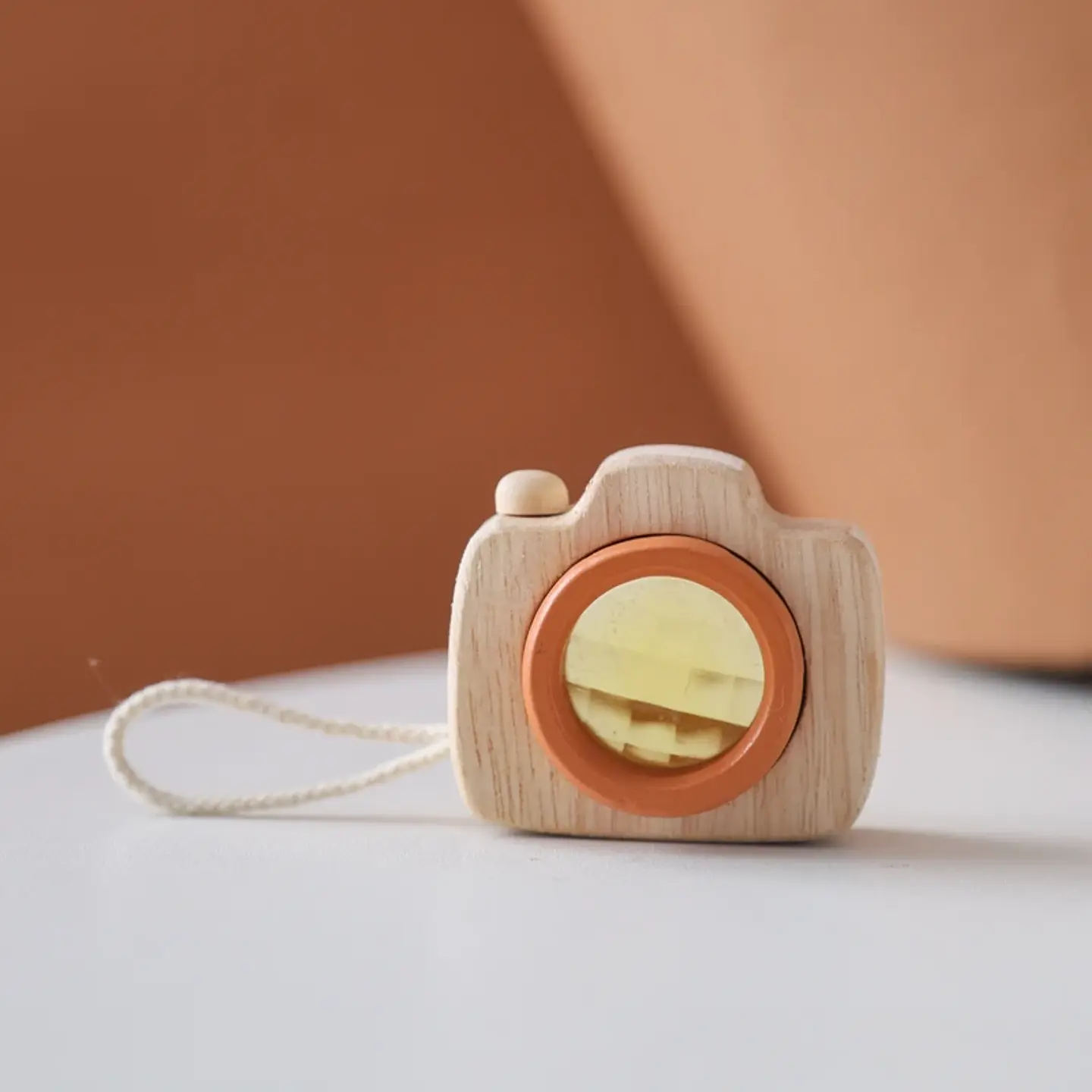 Wooden Toy Camera Montessori Pretend Play Toy for Toddlers 18