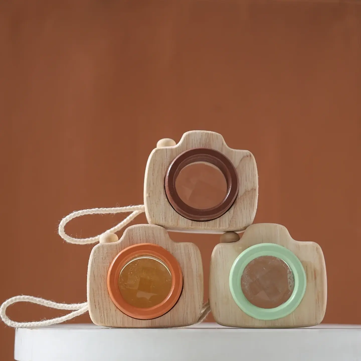 Wooden Toy Camera Montessori Pretend Play Toy for Toddlers 21