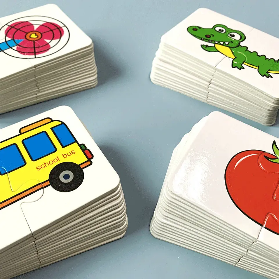 Matching Puzzle Cards Educational Learning Game for Toddlers 4
