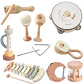 Wooden Baby Musical Instruments Set Early Learning Music Toy - Thumbnail 1