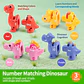 Dinosaur Number Matching Game Educational Learning Toy for Kids - Thumbnail 3