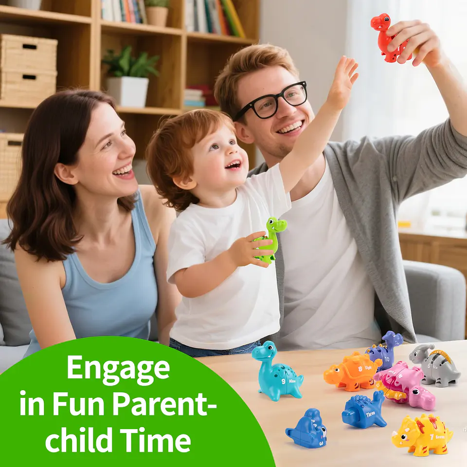Dinosaur Number Matching Game Educational Learning Toy for Kids 6