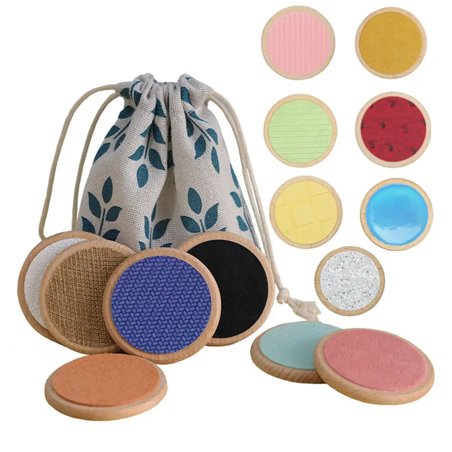 Wooden Tactile Matching Board Sensory Memory Game for Kids 1