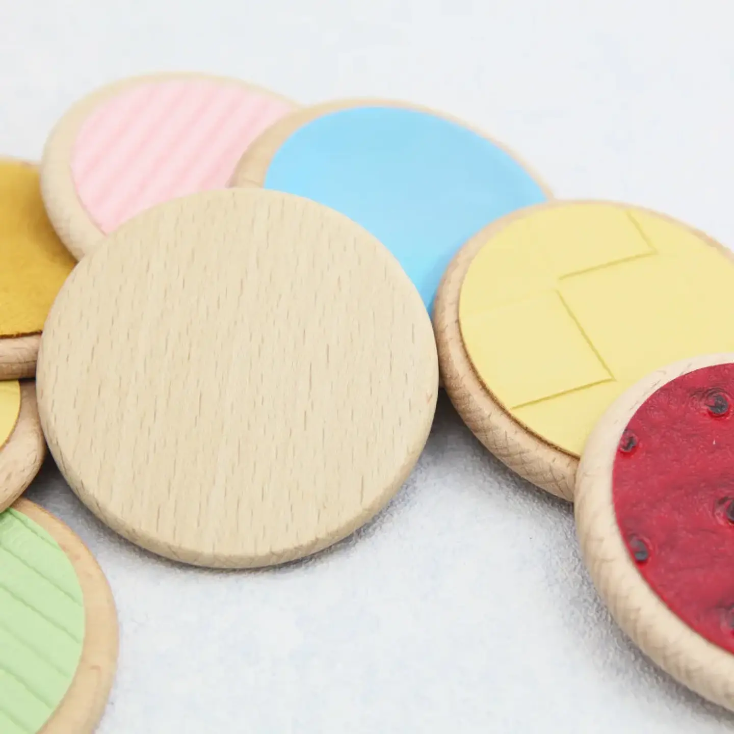 Wooden Tactile Matching Board Sensory Memory Game for Kids 5