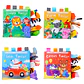 Baby Cloth Book with Animal Tails Sensory Learning Toy for Infants - Thumbnail 1