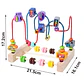 Wooden Bead Maze Abacus Montessori Learning Toy for Toddlers - Thumbnail 4
