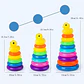 Rolling Ball Tower Montessori Ball Drop Toy for Toddlers - Thumbnail 8