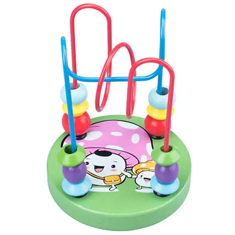 Wooden Bead Maze Abacus Montessori Learning Toy for Toddlers 5