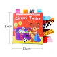Baby Cloth Book with Animal Tails Sensory Learning Toy for Infants - Thumbnail 6