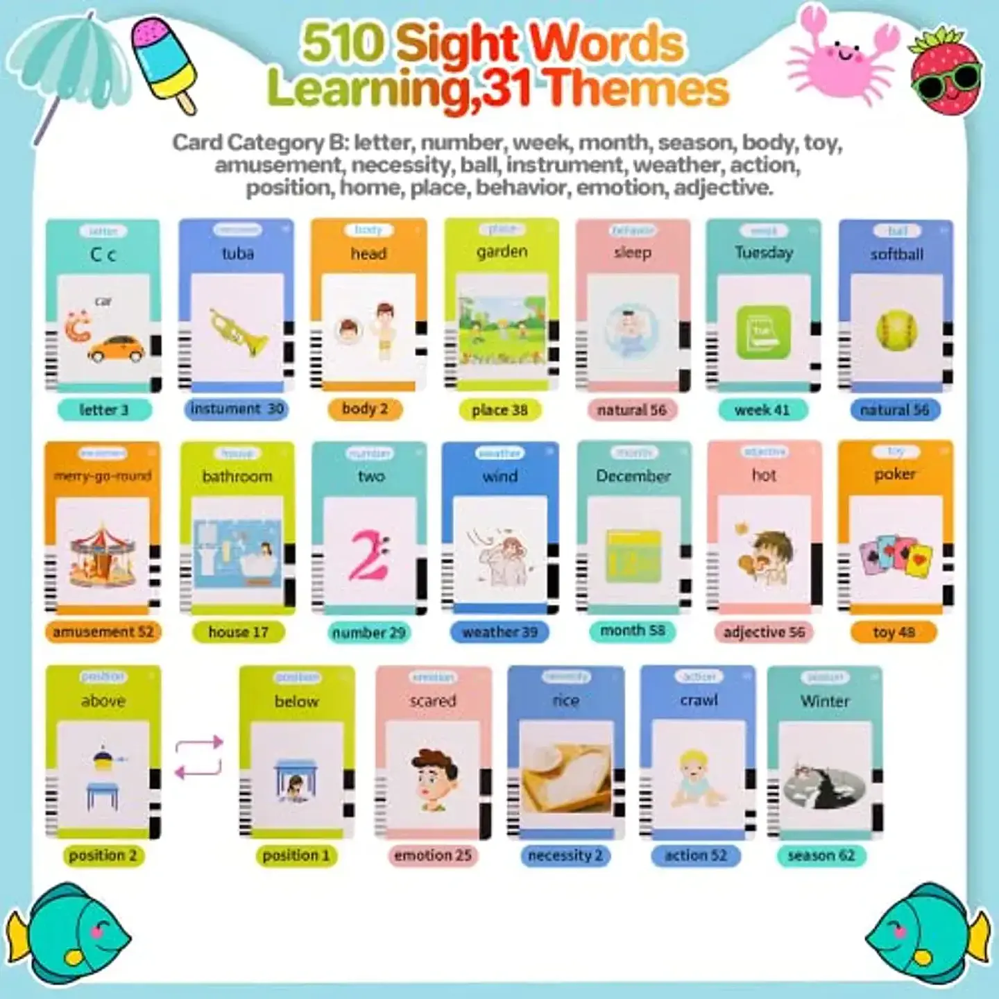 Talking Flash Cards for Kids – Electronic English Learning Toy 5