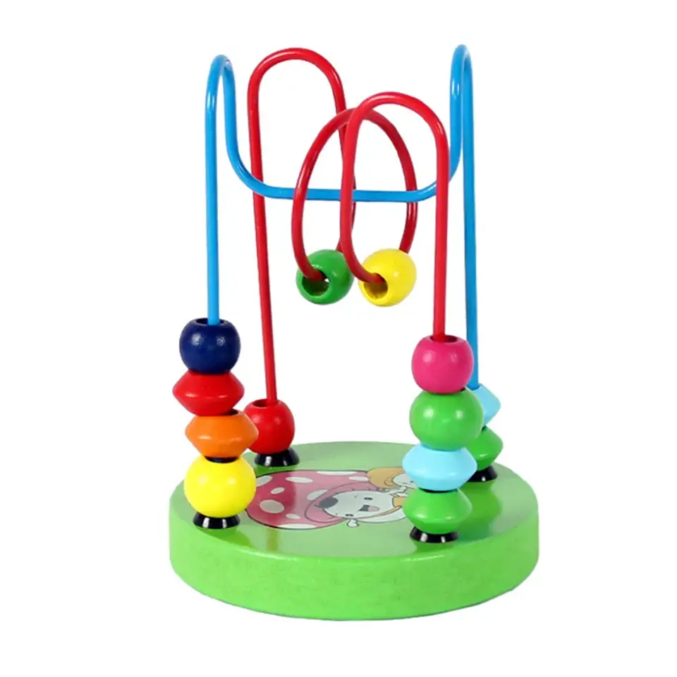 Wooden Bead Maze Abacus Montessori Learning Toy for Toddlers 7