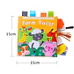 Baby Cloth Book with Animal Tails Sensory Learning Toy for Infants - Thumbnail 9