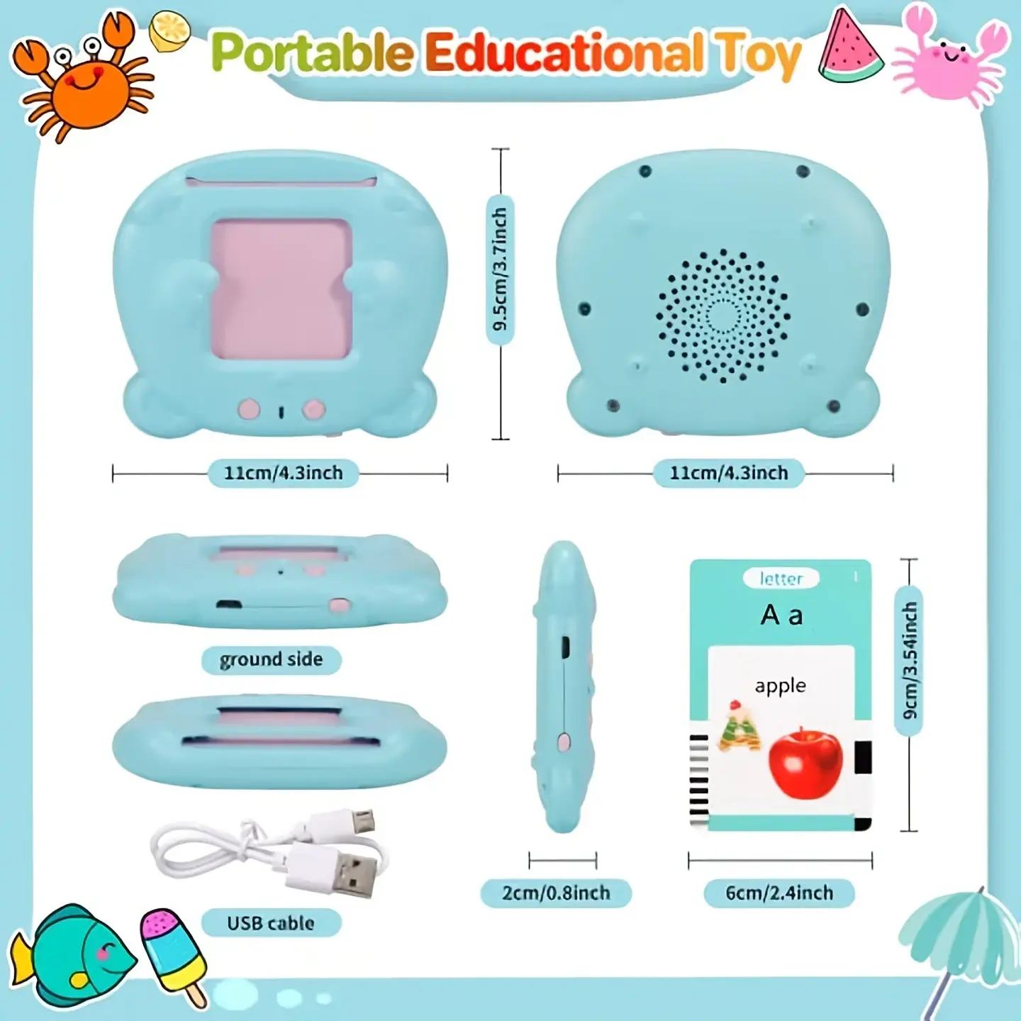 Talking Flash Cards for Kids – Electronic English Learning Toy 6