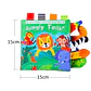 Baby Cloth Book with Animal Tails Sensory Learning Toy for Infants - Thumbnail 10