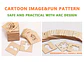 Wooden Drawing Stencils Set 20PCS Educational Art Templates for Kids - Thumbnail 11