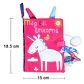Baby Cloth Book with Animal Tails Sensory Learning Toy for Infants - Thumbnail 13