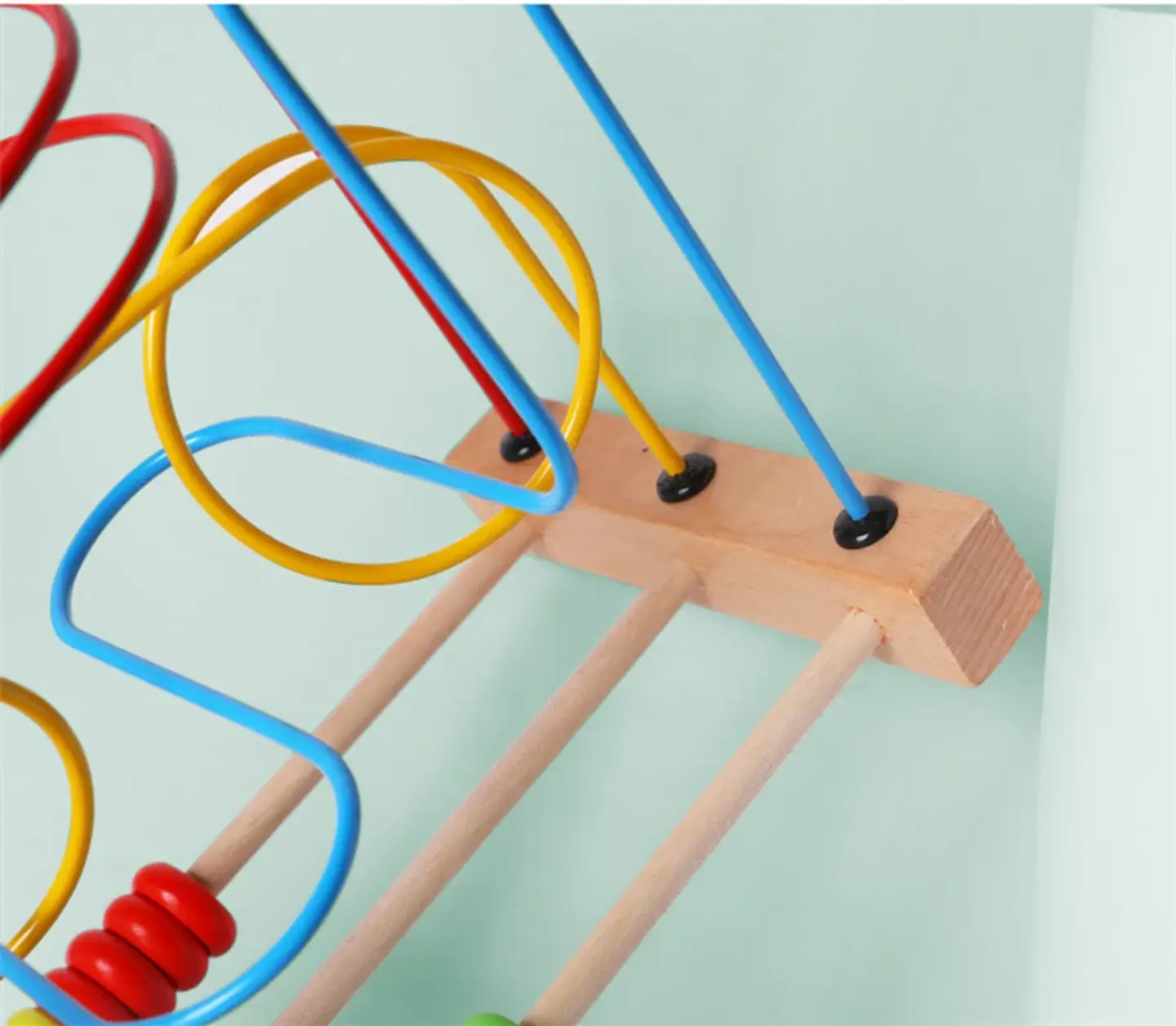 Wooden Bead Maze Abacus Montessori Learning Toy for Toddlers 13