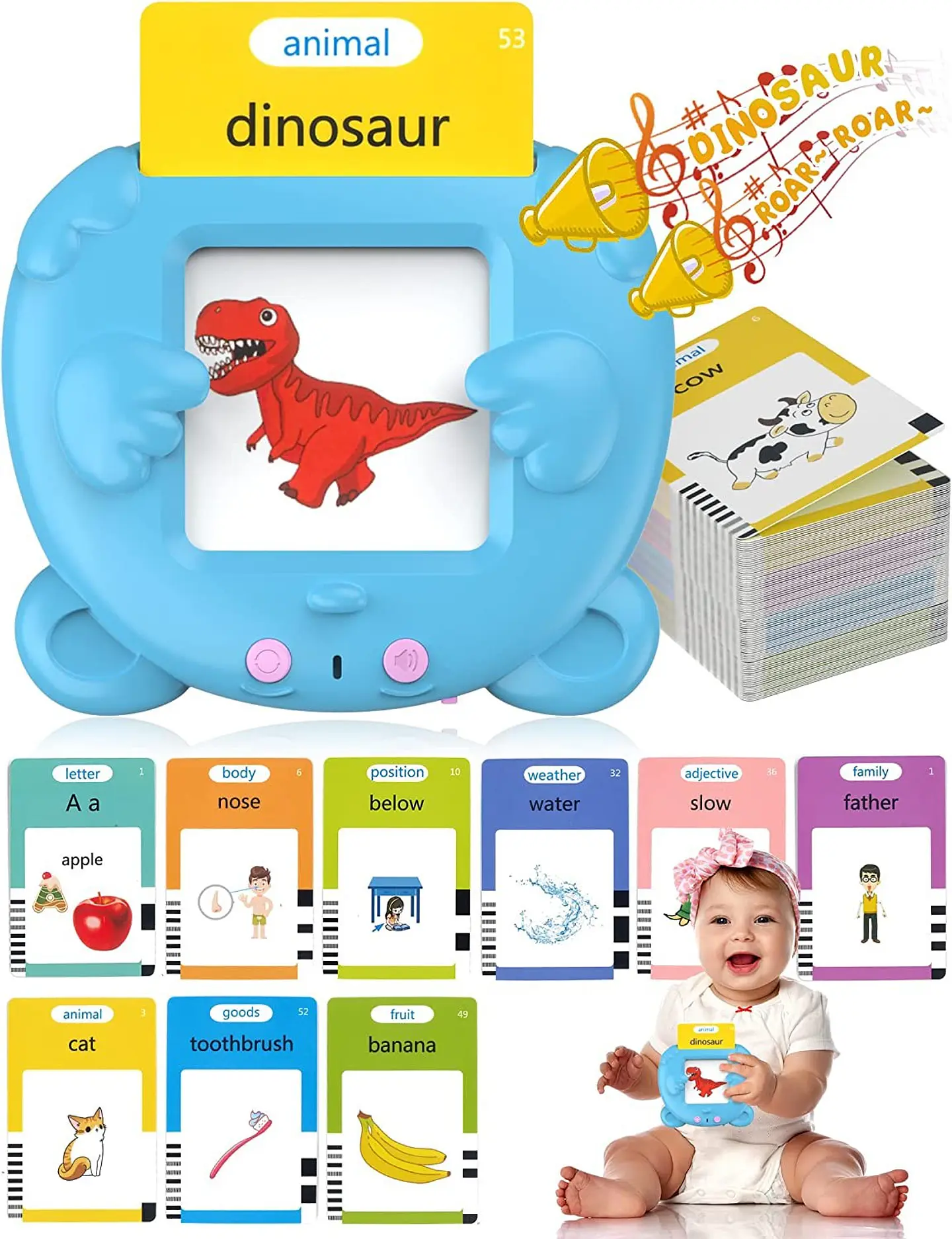 Talking Flash Cards for Kids – Electronic English Learning Toy 11
