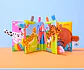 Baby Cloth Book with Animal Tails Sensory Learning Toy for Infants - Thumbnail 23