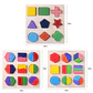 Wooden Geometric Puzzle Montessori Shape Learning Toy for Kids - Thumbnail 6