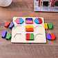Wooden Geometric Puzzle Montessori Shape Learning Toy for Kids - Thumbnail 11
